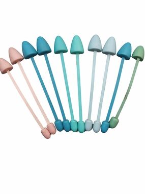Vintage 1960s Wooden Shoe Stretchers 11.5” Lot of 12 (6 Pairs) Pastel